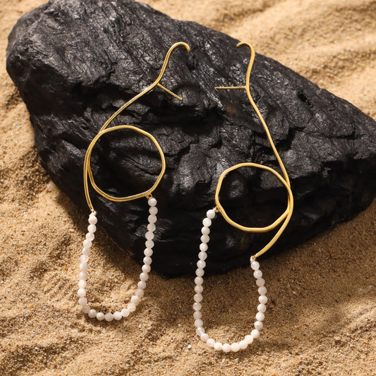 Twist of Onyx Earrings