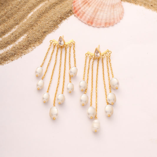 Pearl Cascade Earrings