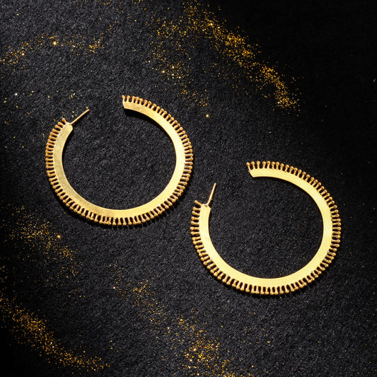 Glittering Gold Earrings