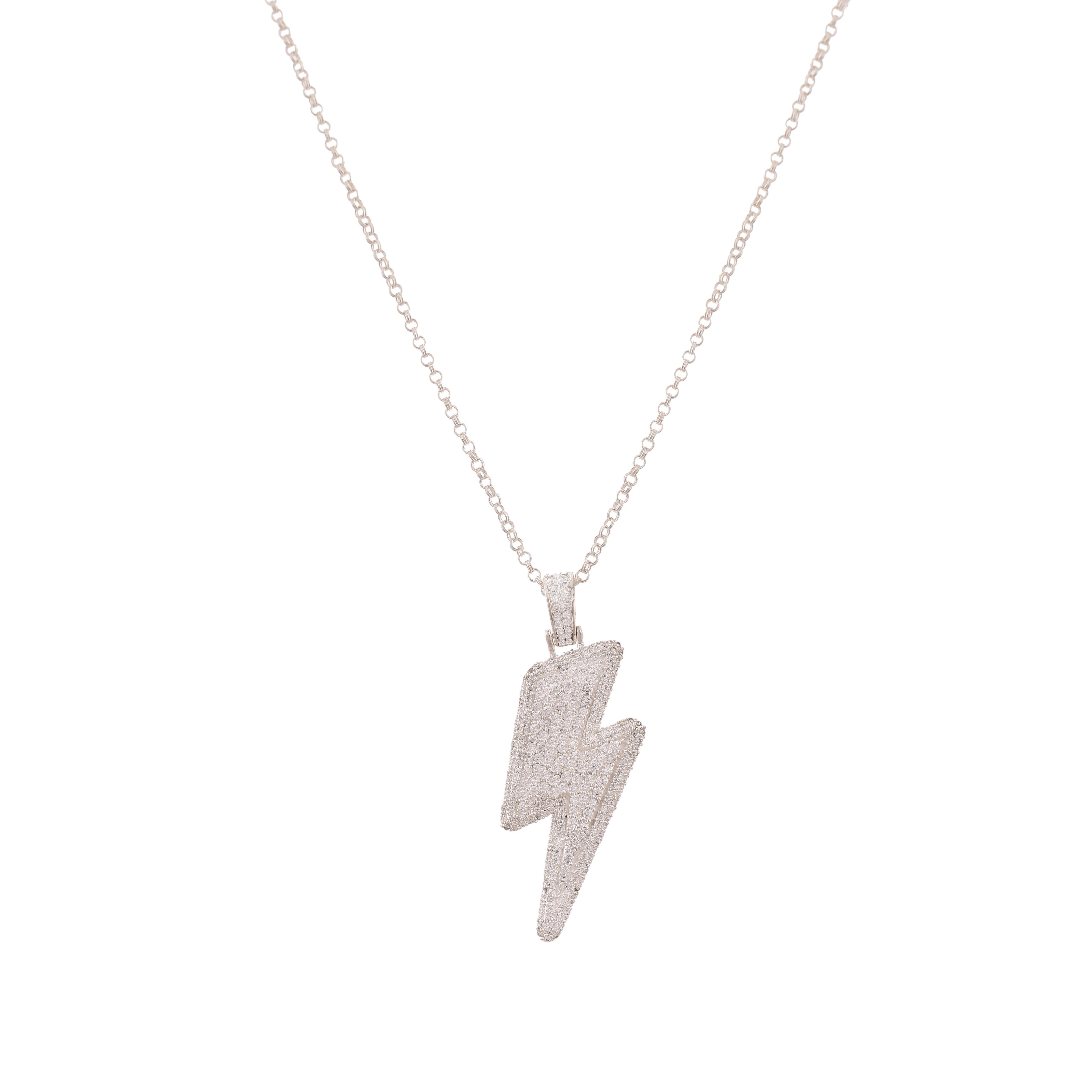 Iced Bolt Necklace Iced Bolt Necklace