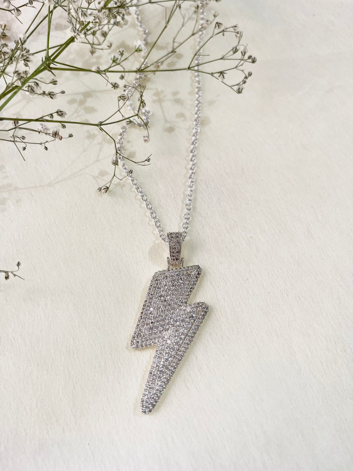 Iced Bolt Necklace Iced Bolt Necklace