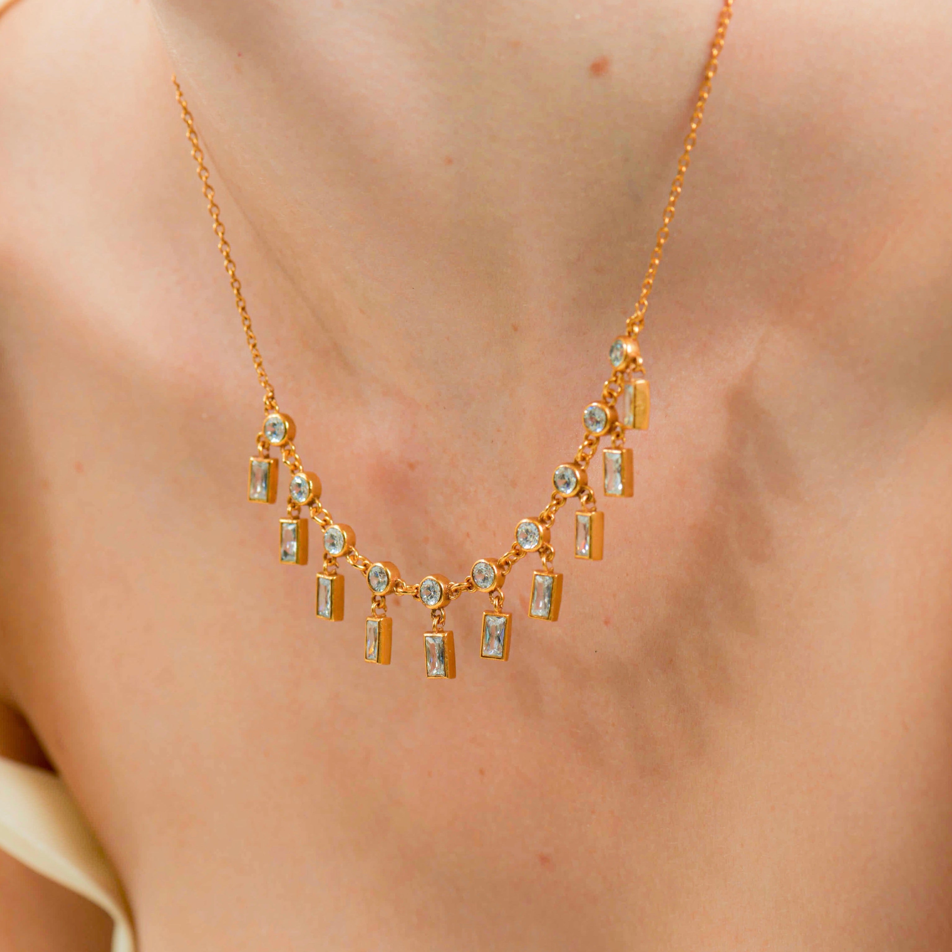 Baguette Necklace Baguette Necklace