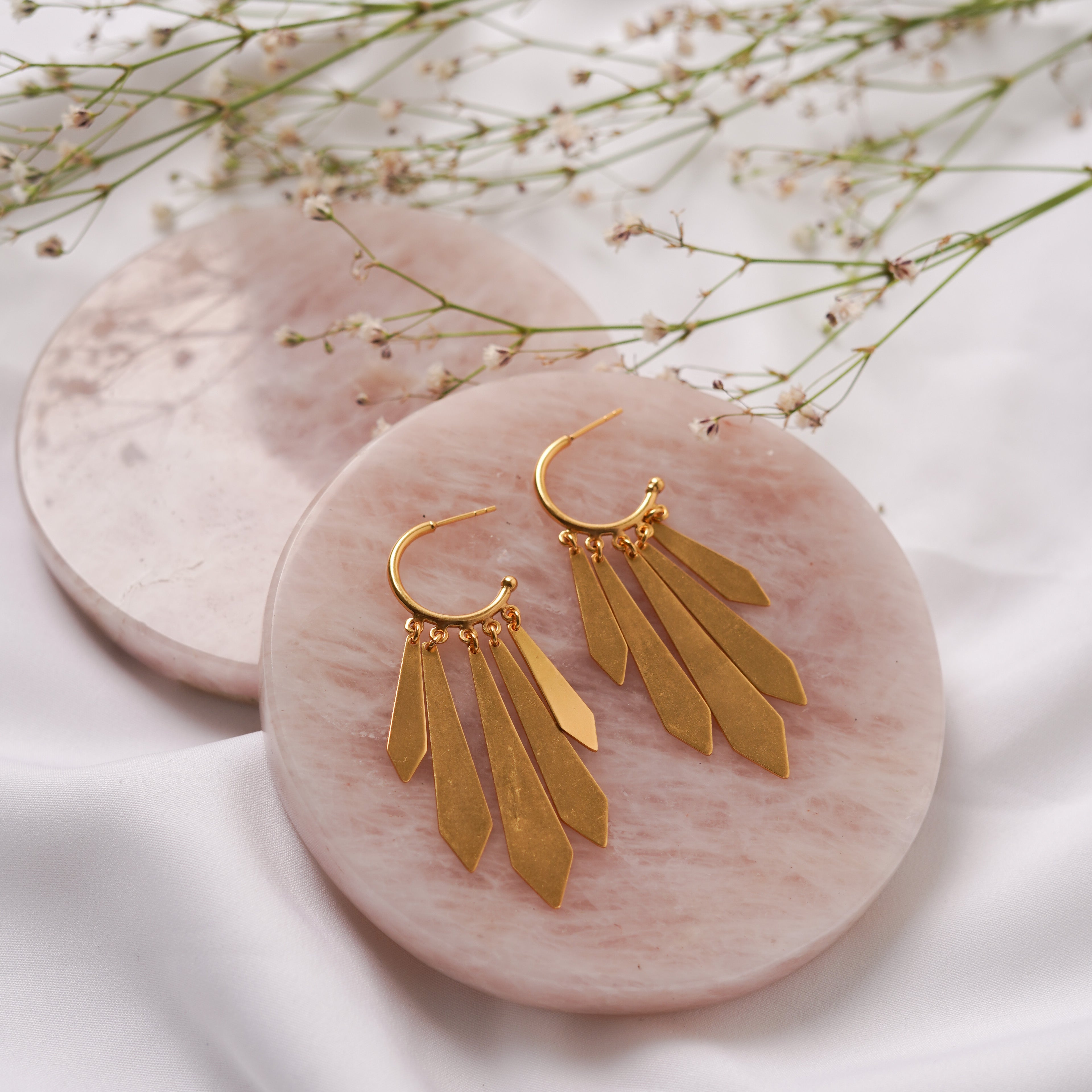 Gold Multi Drop Earrings Gold Multi Drop Earrings