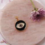 Black Enamel  Evil Eye Black Enamel  Evil Eye