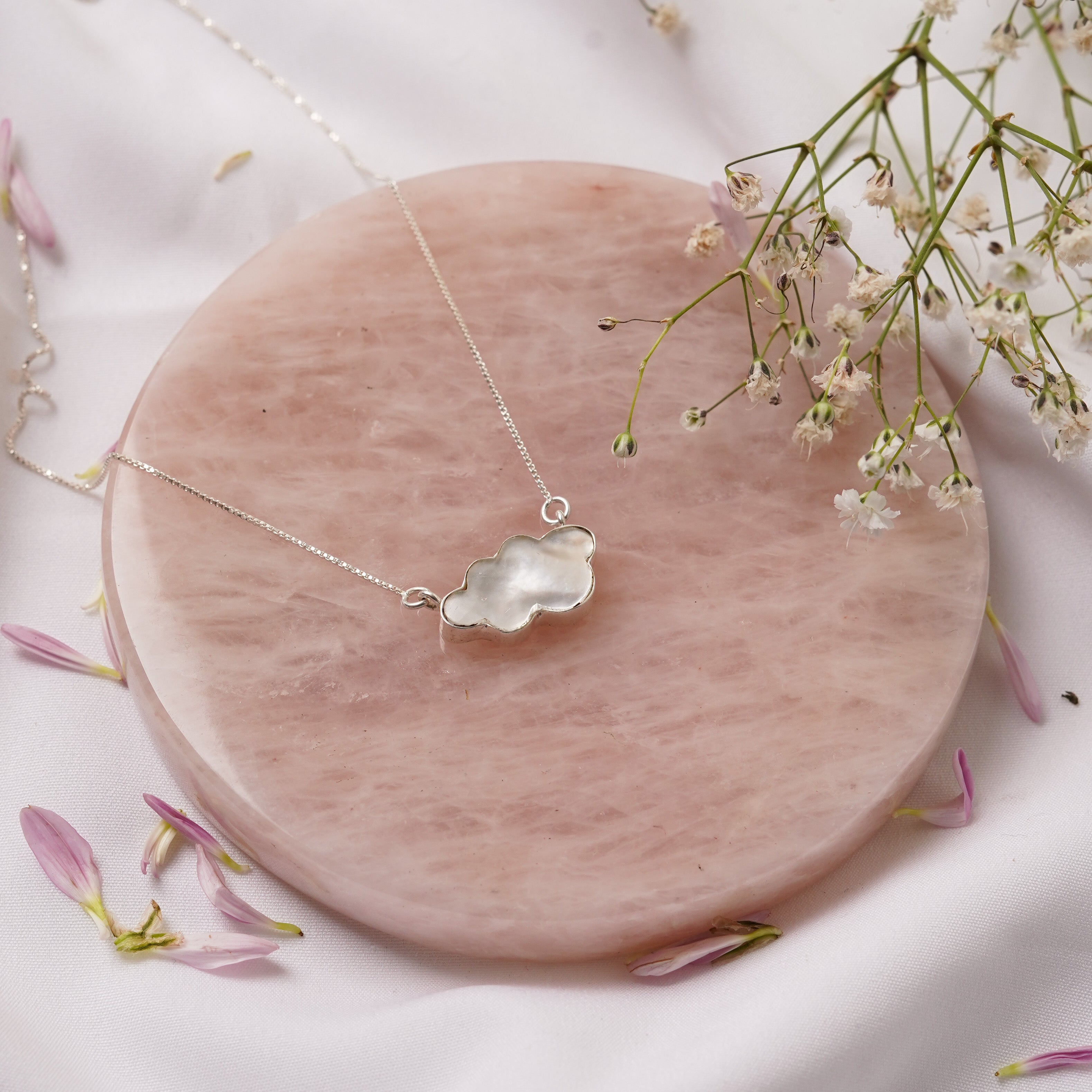 92.5 Sterling Silver Cloud Necklace 92.5 Sterling Silver Cloud Necklace