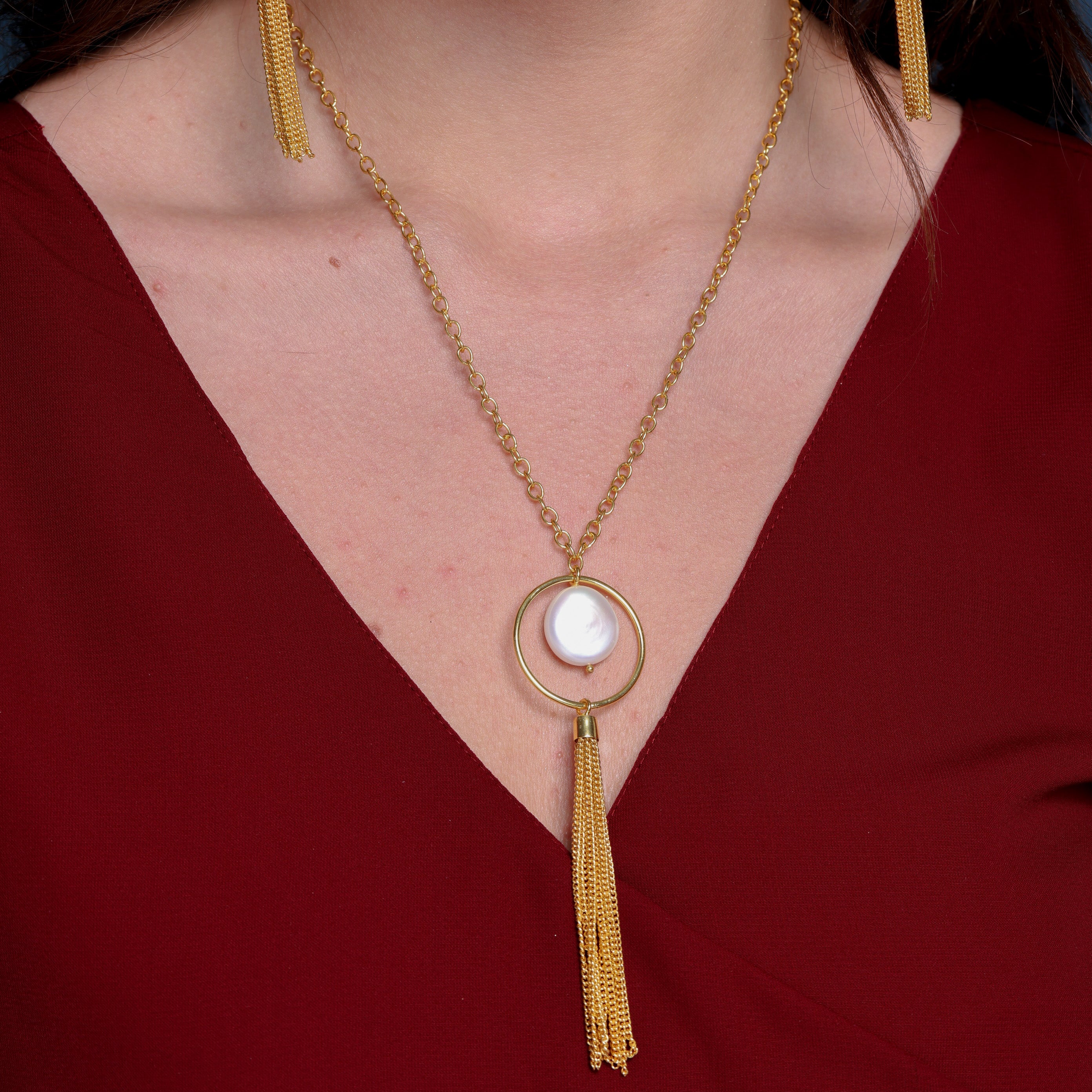 Lustre Tassel Necklace Lustre Tassel Necklace