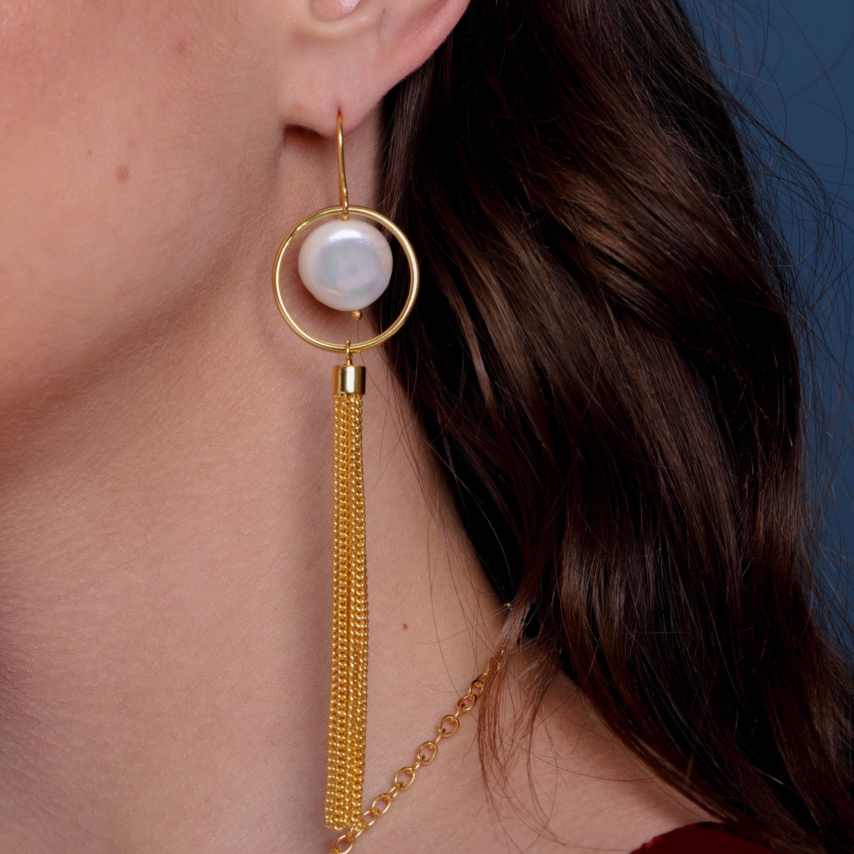 Lustre Tassel Earrings Lustre Tassel Earrings