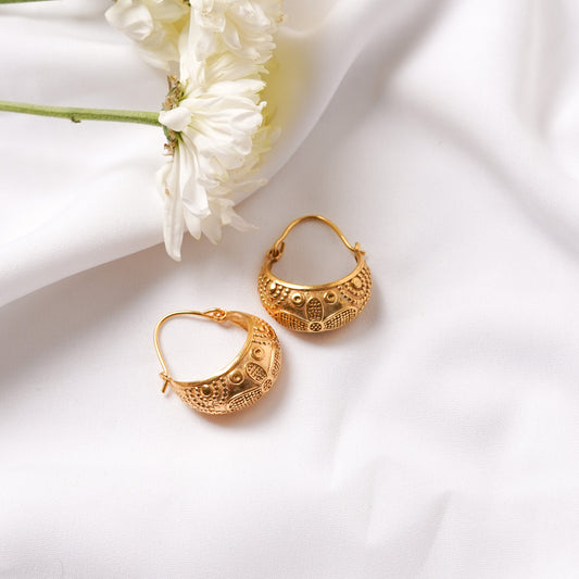 Vintage Huggie Hoops