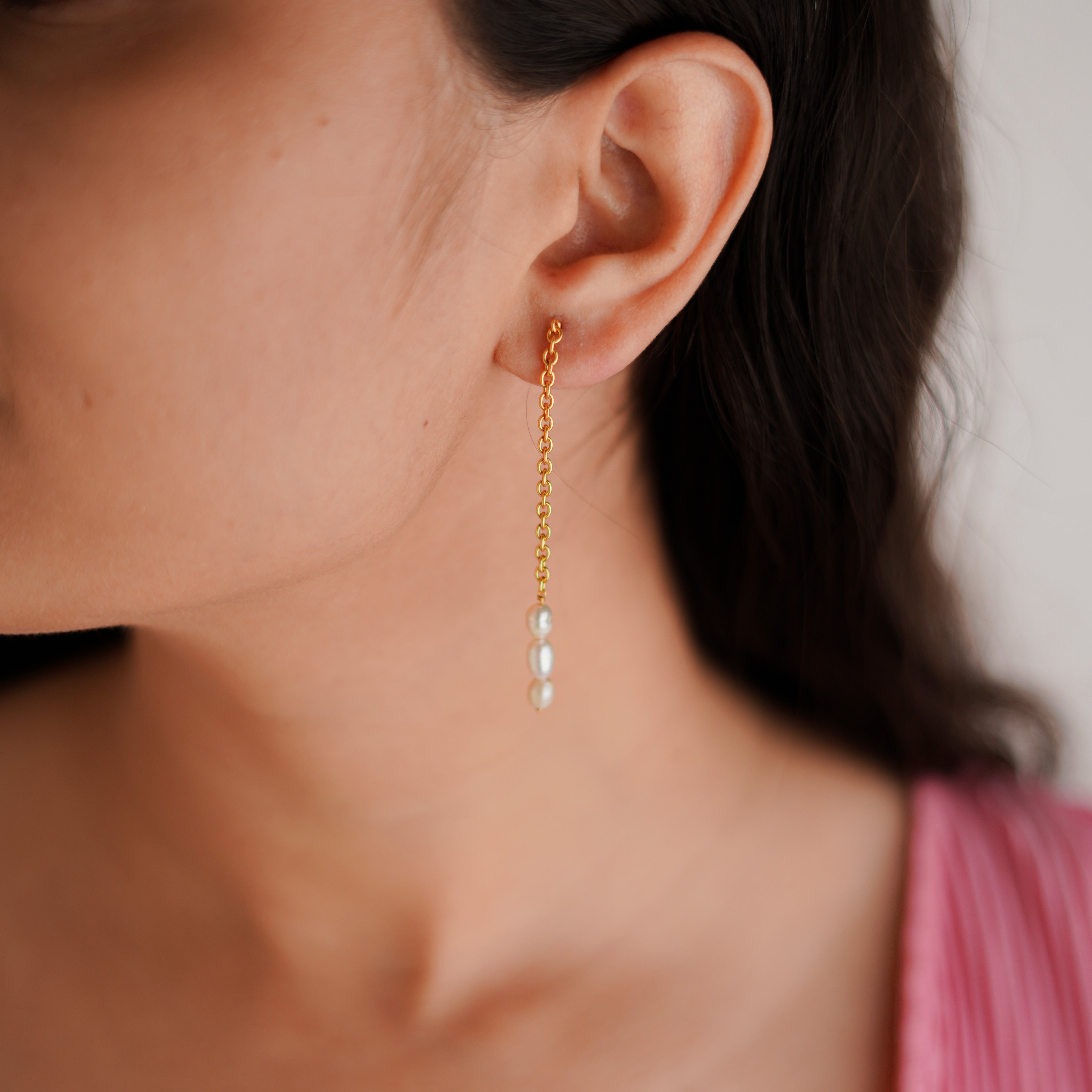 Dangling Pearl Earrings Dangling Pearl Earrings