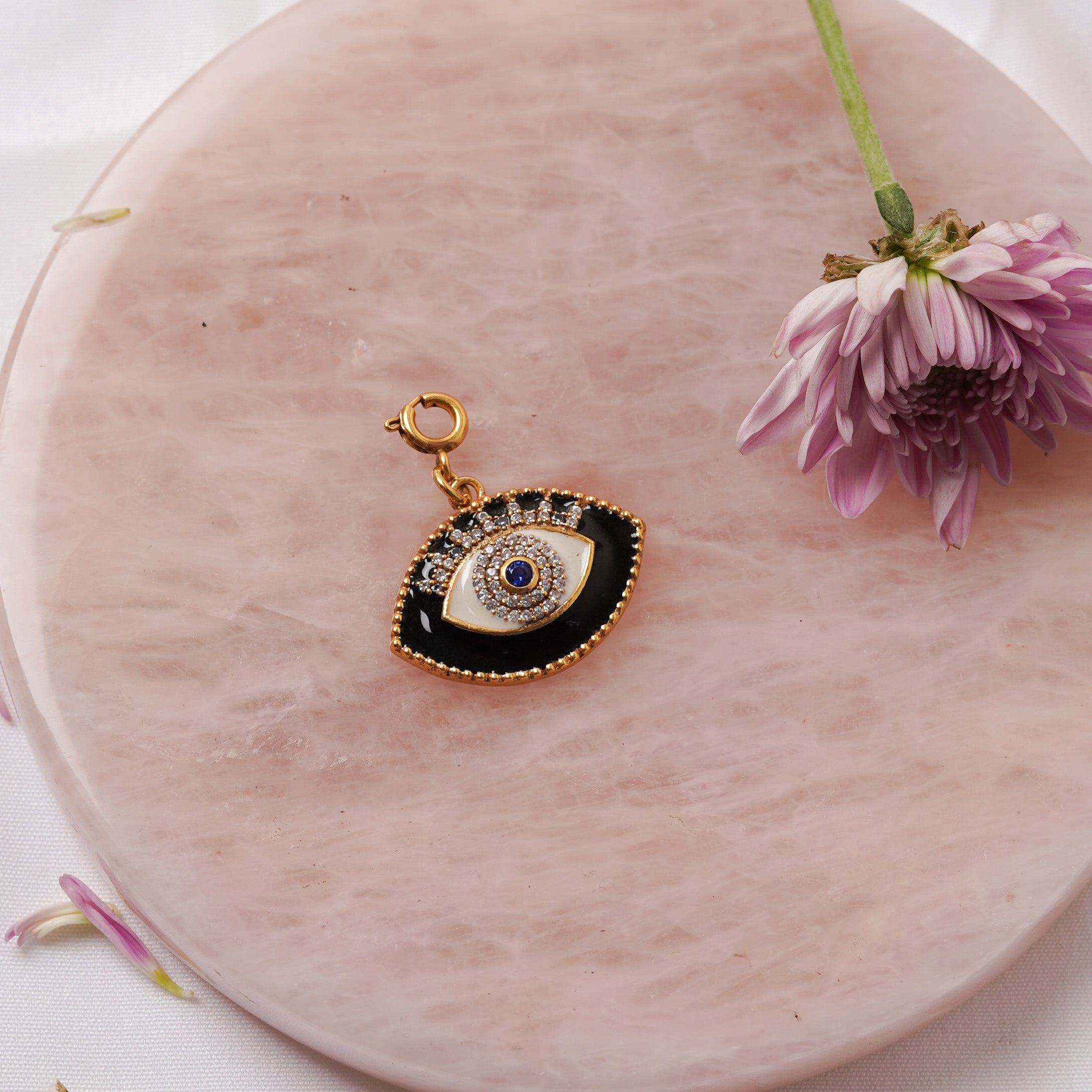 Hand Enamelled Evil Eye Charm