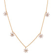 Flower Necklace (Gold with Silver)